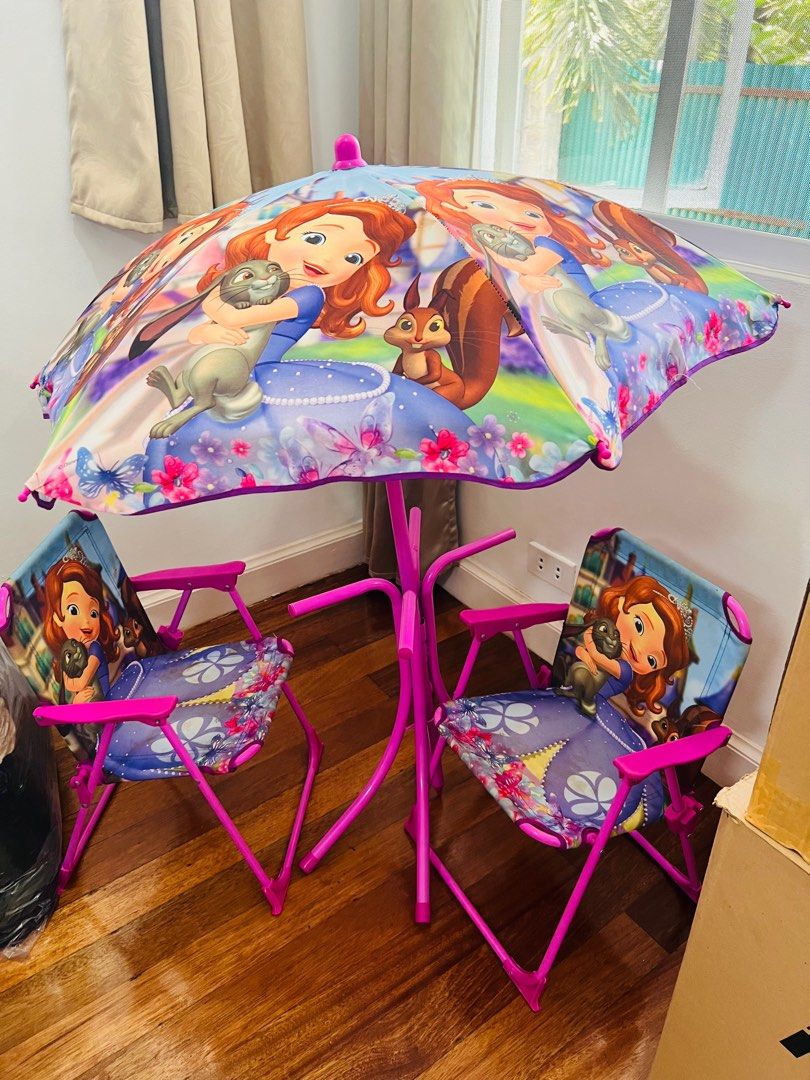 Kids Patio Sofia the 1st Set Furniture Home Living Furniture Tables Sets on Carousell