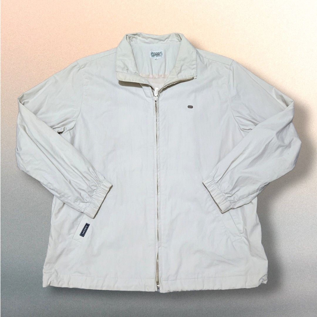 White Lacoste Sport Jacket
