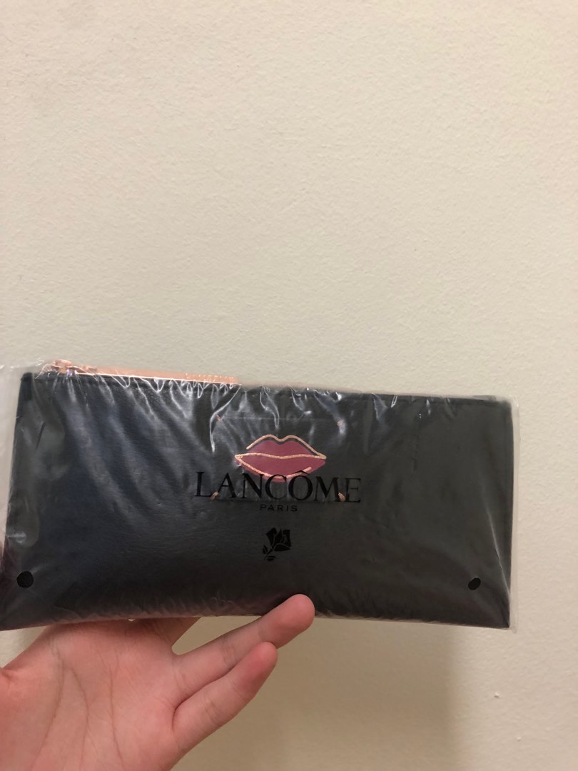 LANCOME Black Makeup Bag Brand New