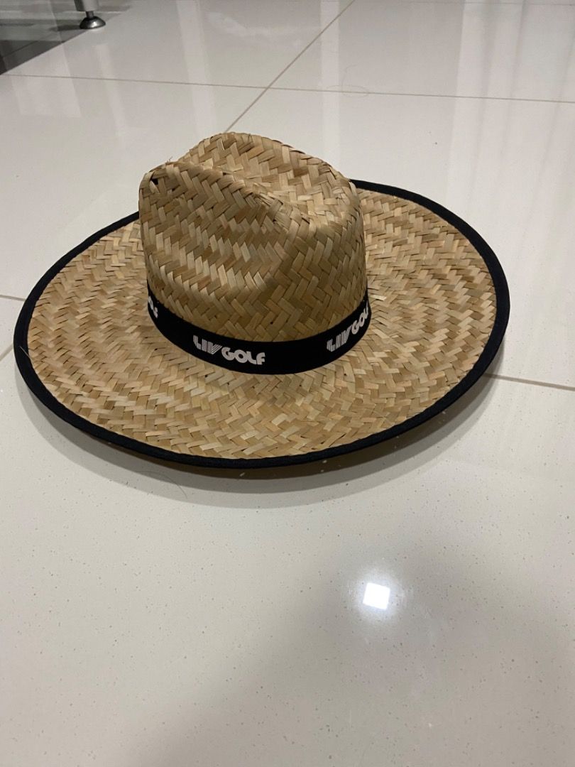 Liv golf straw hat, Men's Fashion, Watches & Accessories, Caps & Hats