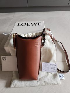Loewe Gate Pocket Classic Calf Leather Bucket Bag Rust