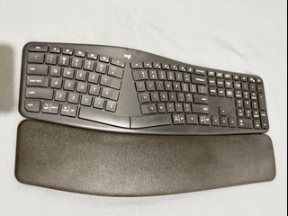 Logitech K860 Wireless Ergonomic Keyboard with Wrist Rest - Split Keyboard Layout Bluetooth or Unifying