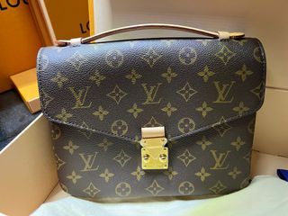 Louis Vuitton, Bags, Louis Vuitton Pochette Metis Lightly Used Bicolor  Monogram Empreinte Leather