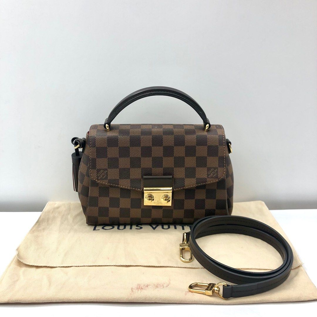 LOUIS VUITTON N53000 DAMIER CROISETTE W/STRAP 2WAY HAND & SHOULDER BAG  237030795 ;, Luxury, Bags & Wallets on Carousell