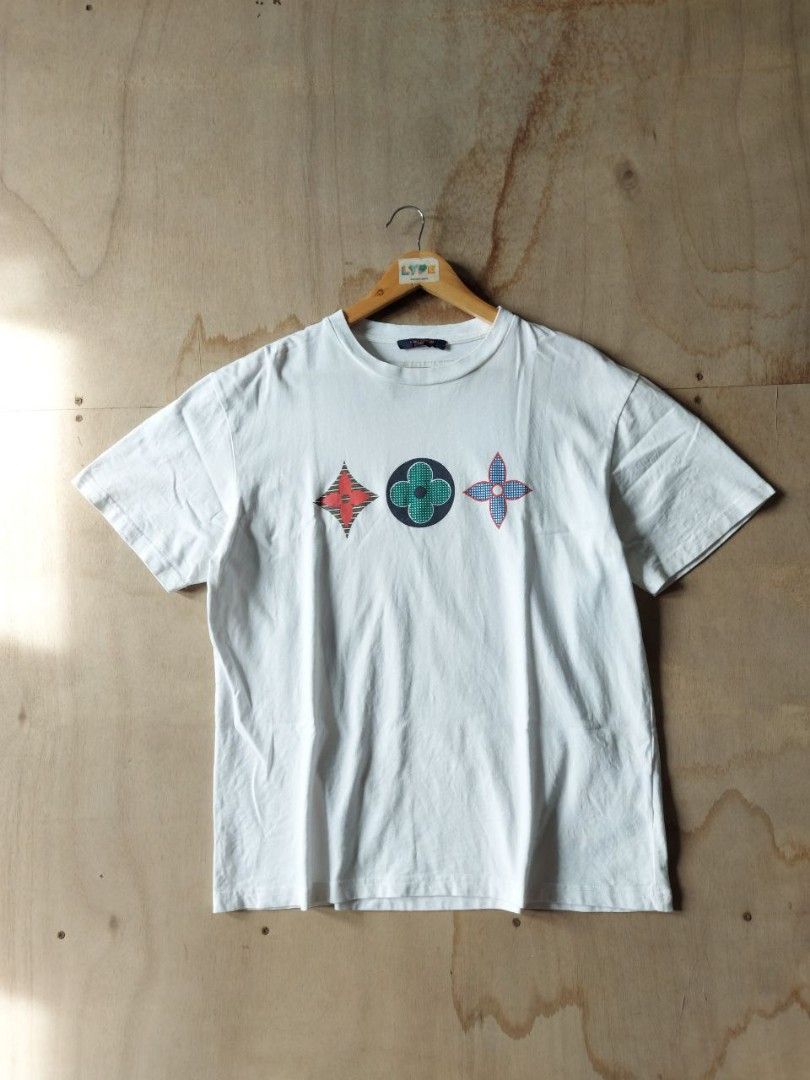 Sell Louis Vuitton White T-shirt with Three LV Flower Monogram