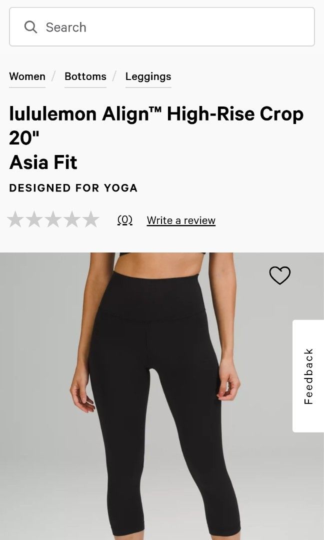 lululemon Align™ High-Rise Crop 20 Asia Fit