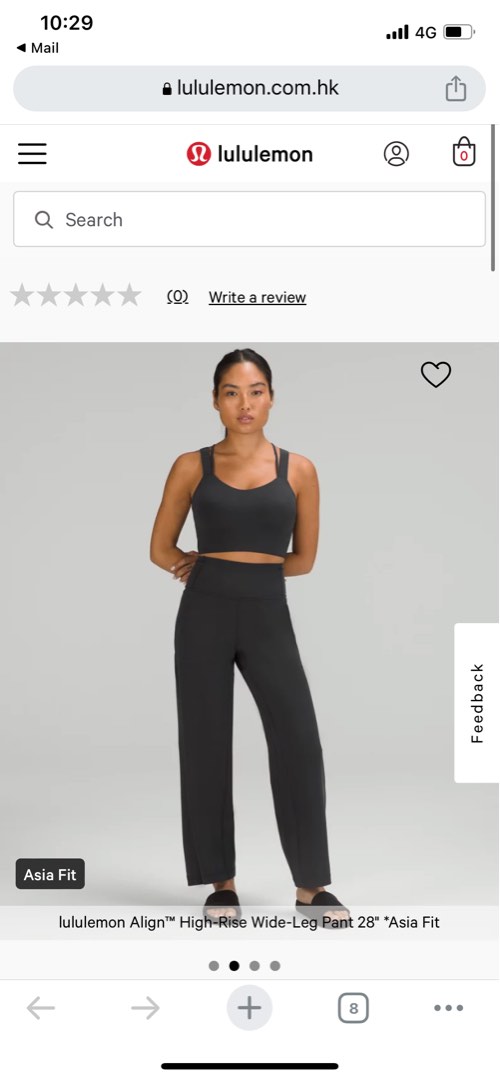 Lululemon Align™ High-Rise Wide-Leg Pant 28 Asia Fit sizeXS, Women's  Fashion, Activewear on Carousell