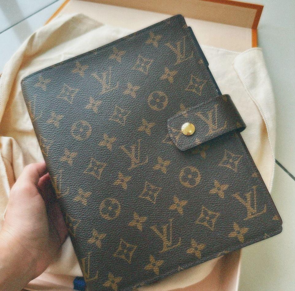 LV Large Ring Agenda Cover, Luxury, Bags & Wallets on Carousell