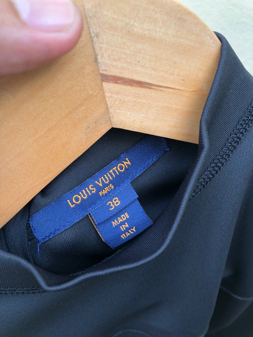 Louis Vuitton Short Sleeved High Neck Fitted Dress