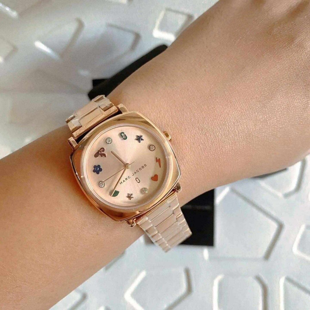 Marc jacobs mandy watch rose gold deals