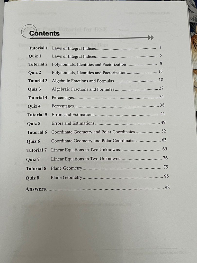Maths Getting Pass Tutorial for DSE Book A&B, 興趣及遊戲, 書本 & 文具, 教科書 ...