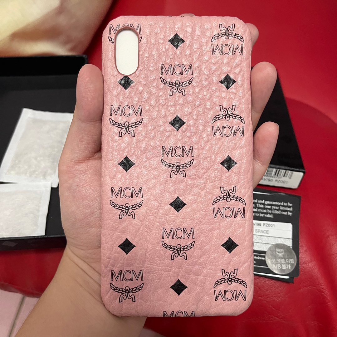 Pink mcm top phone case