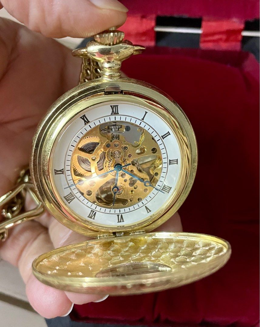 Hexagon pocket watch outlet