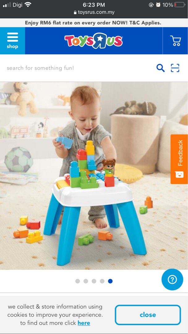 Mega bloks table outlet toys r us