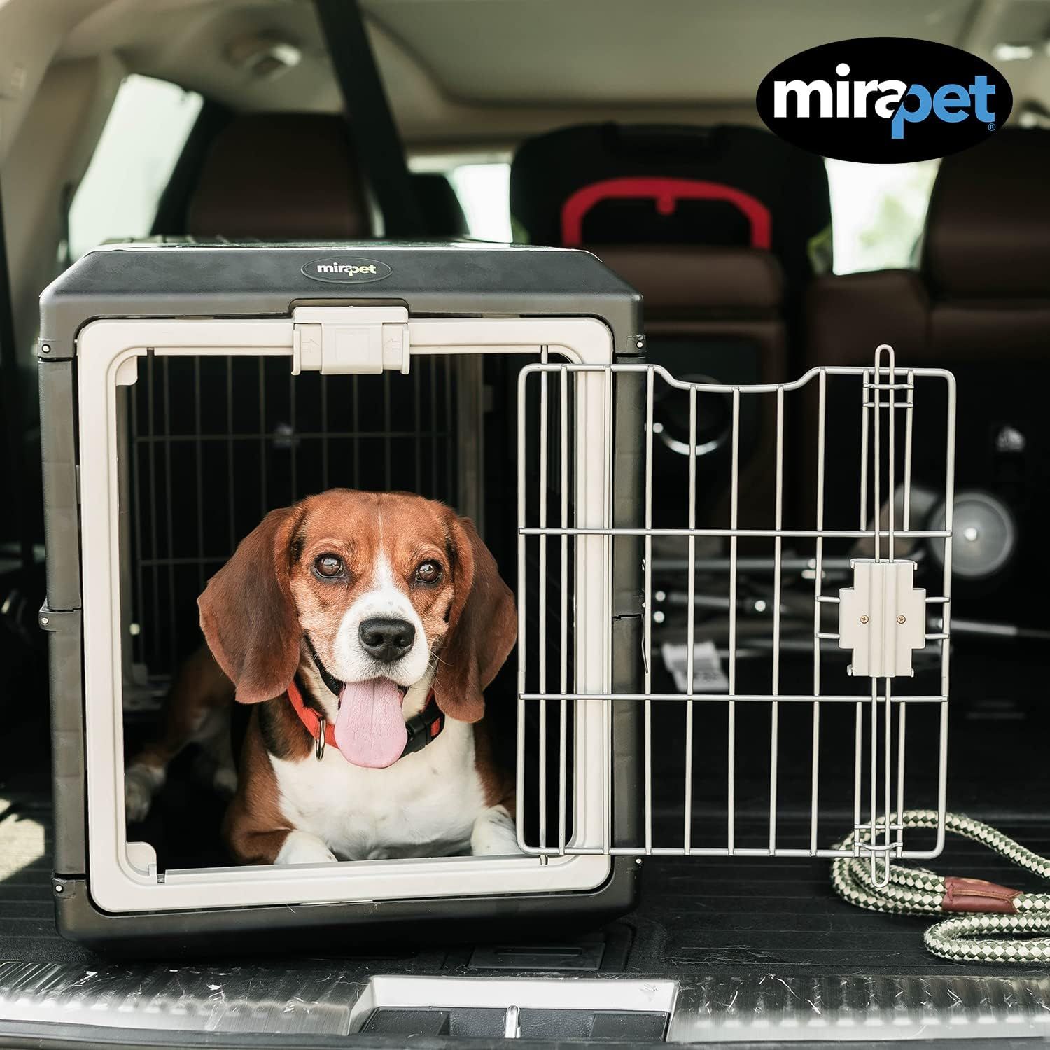 Mirapet USA Pet Carrier & Crate 27" - Premium Collapsible Design for ...