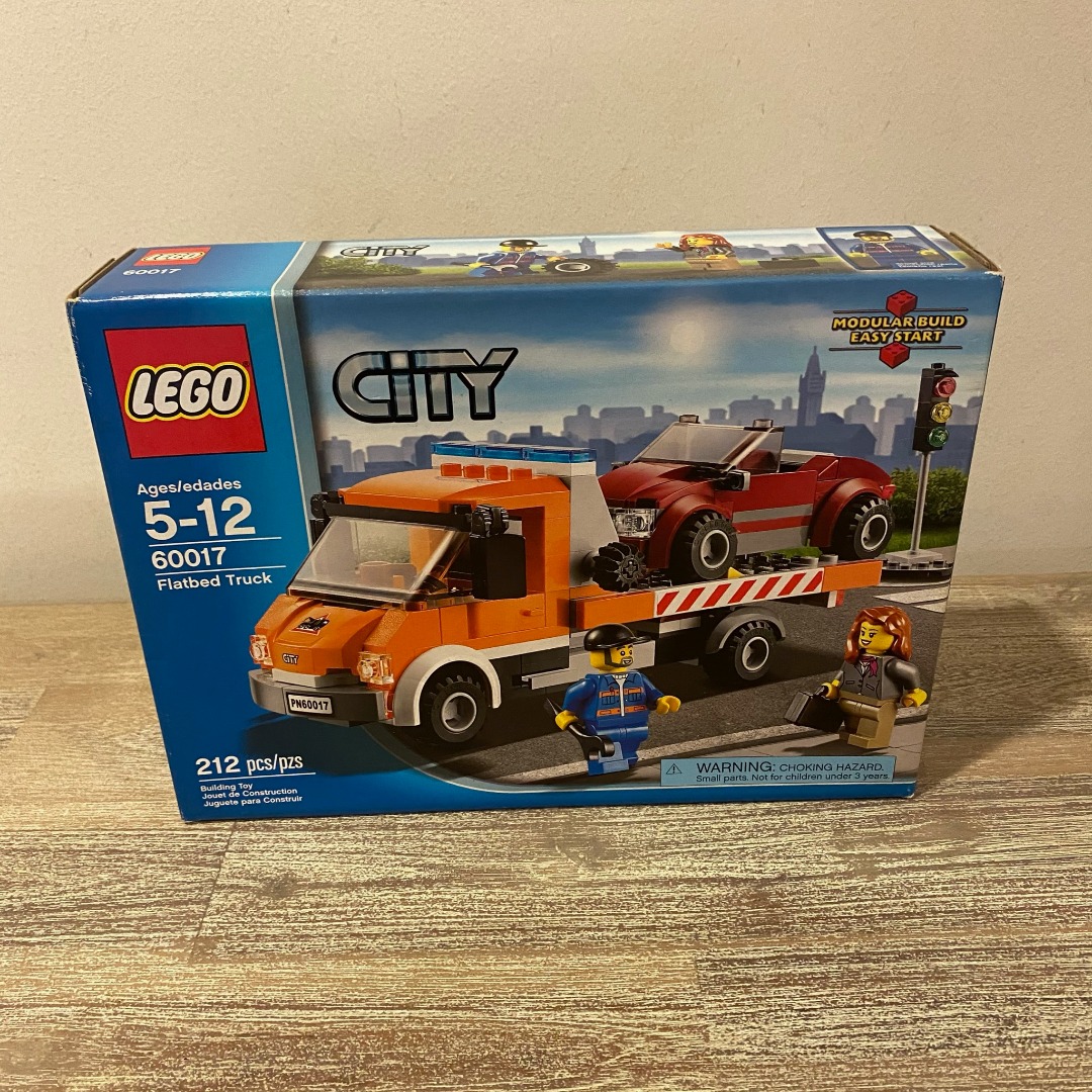 MISB Lego 60017 City Great Vehicles Flatbed Truck 2013 Bundle