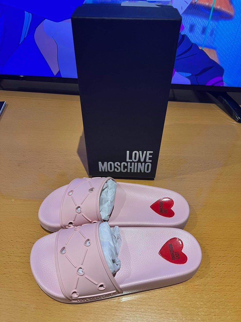 Moschino hotsell sliders pink