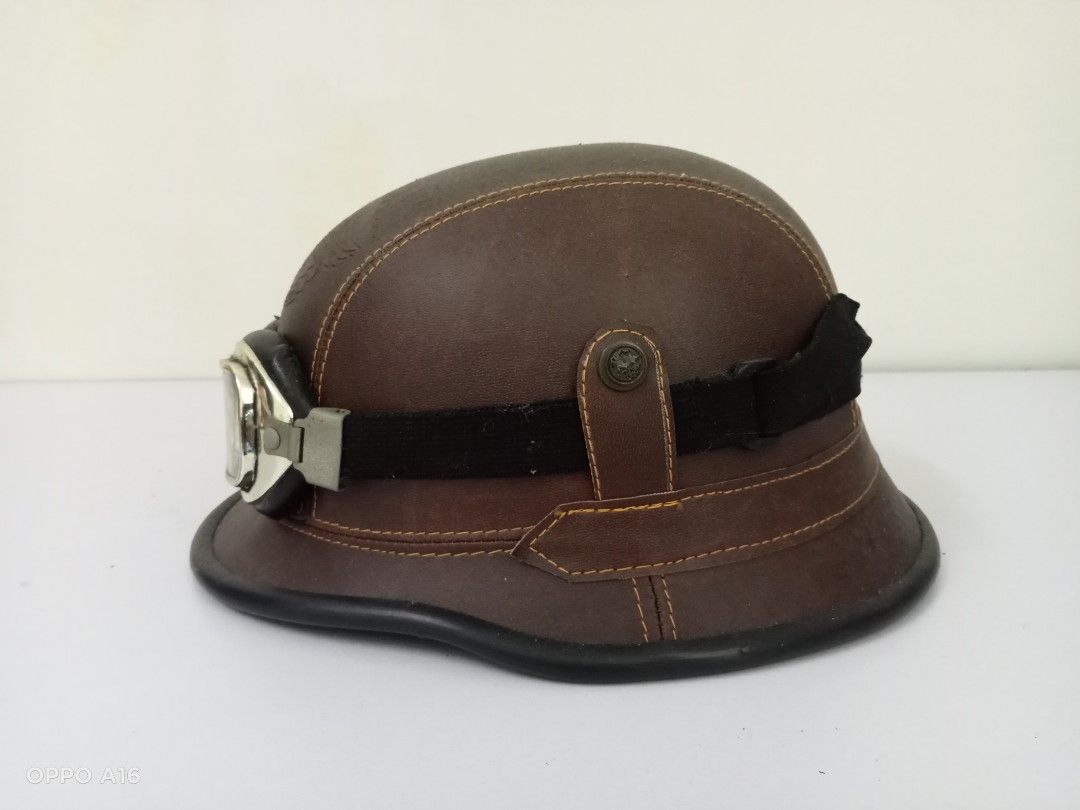Harley davidson discount leather helmet