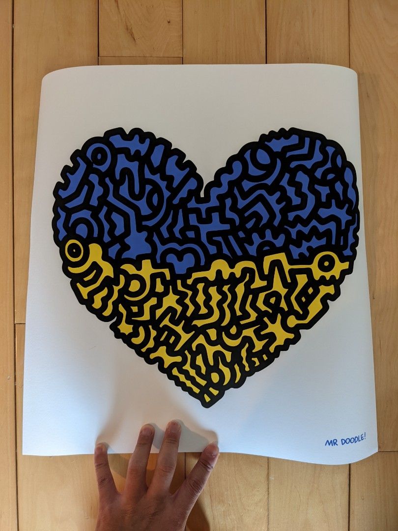 Mr Doodle Ukraine Limited Edition Print, 興趣及遊戲, 手作