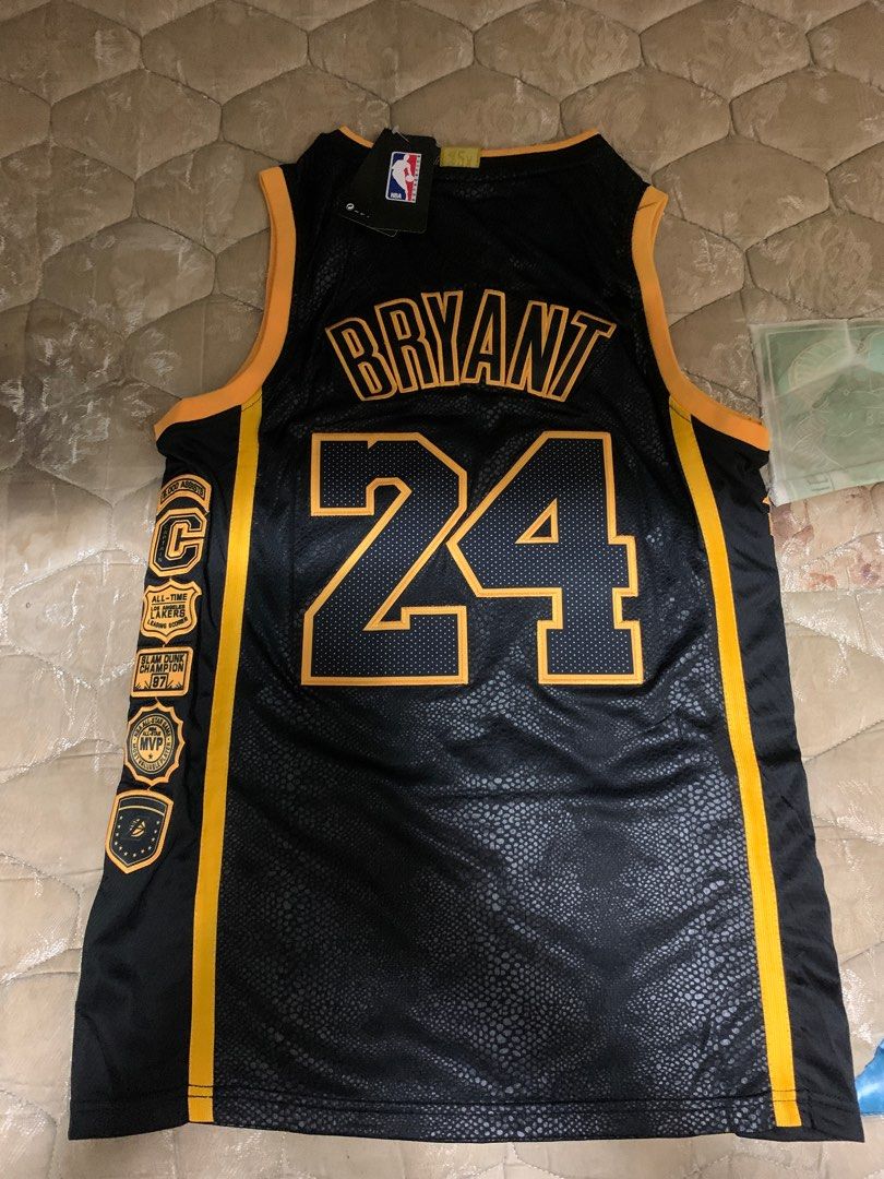 Kobe Bryant Lakers Black Nike MVP Swingman Jersey Black Mamba NBA