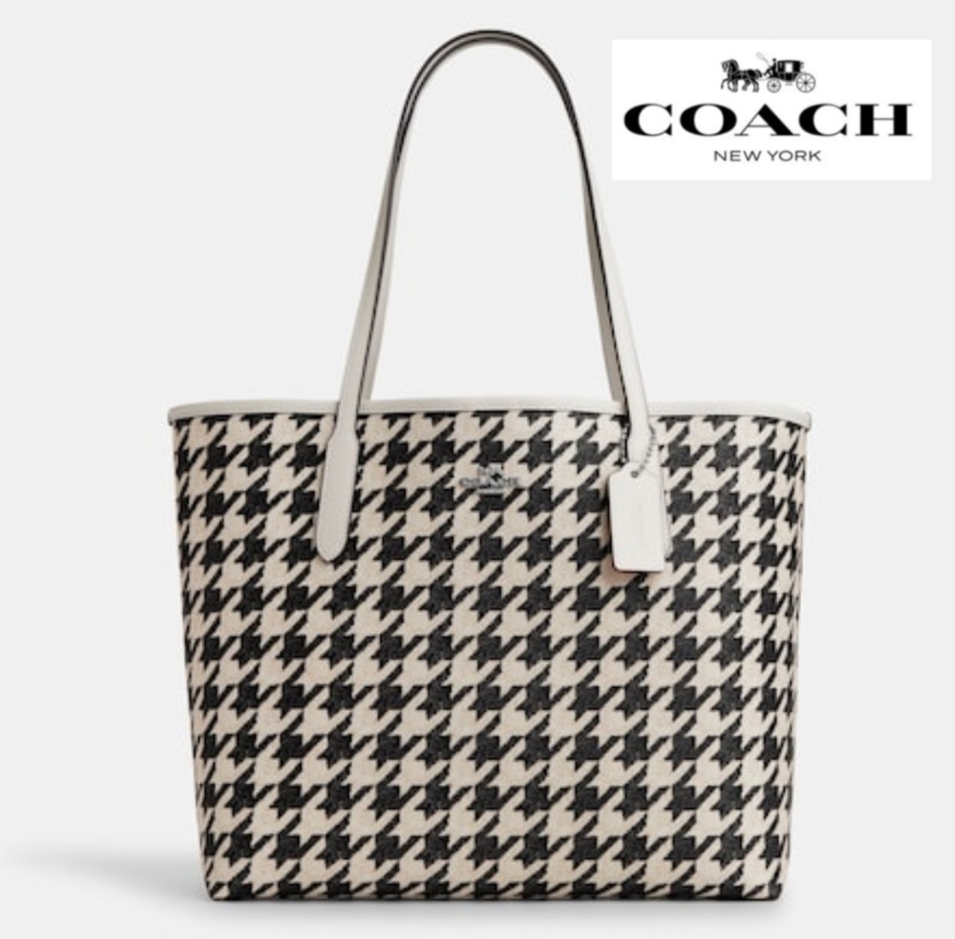 Coach bag black and white sale