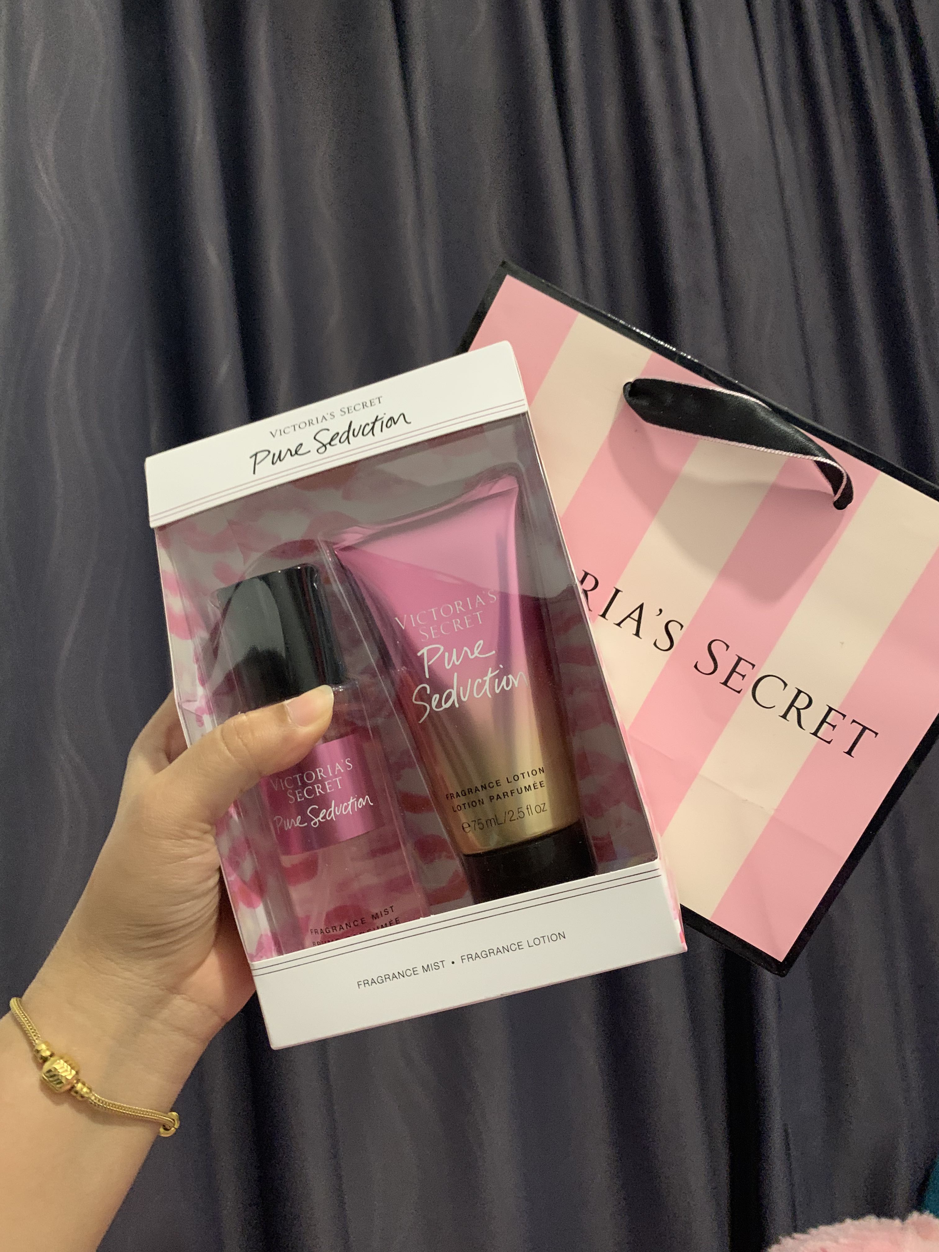  Victoria's Secret Pure Seduction Mist & Lotion Set : Beauty &  Personal Care