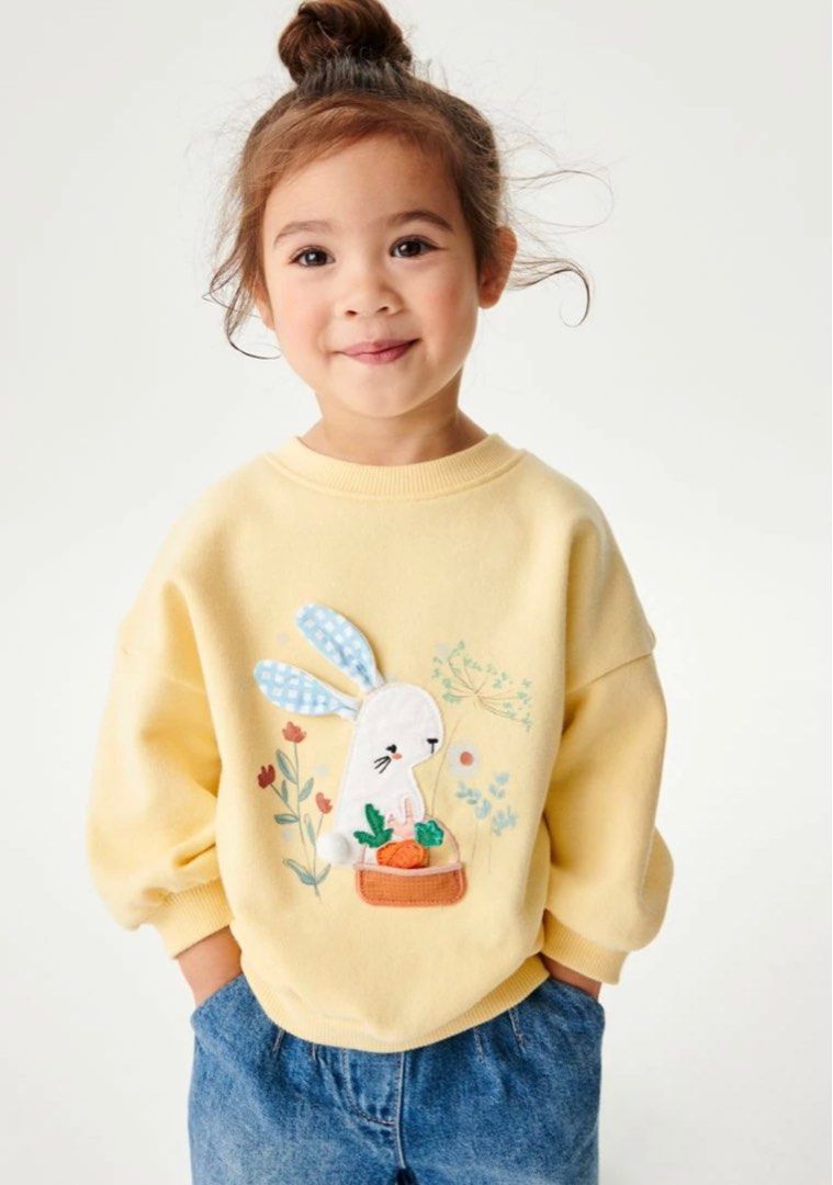 Next UK Bunny Sweatshirt Babies Kids Babies Kids Fashion
