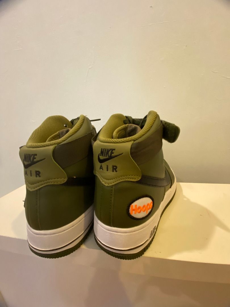 Olive green high on sale top air force ones