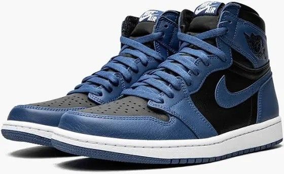 Nike Air Jordan 1 dark marina blue blue white black Men s