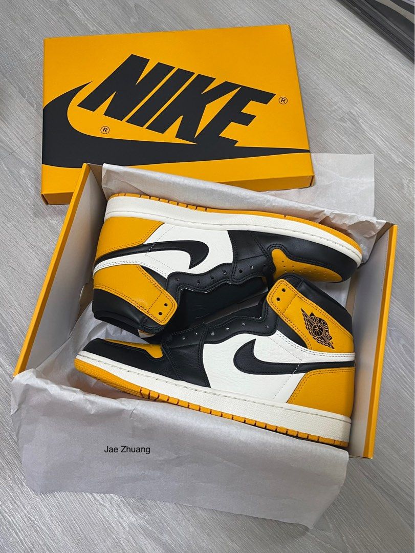 Nike Air Jordan 1 Retro High OG Yellow Toe Taxi 黑黃腳趾 555088-711 / US11 29cm