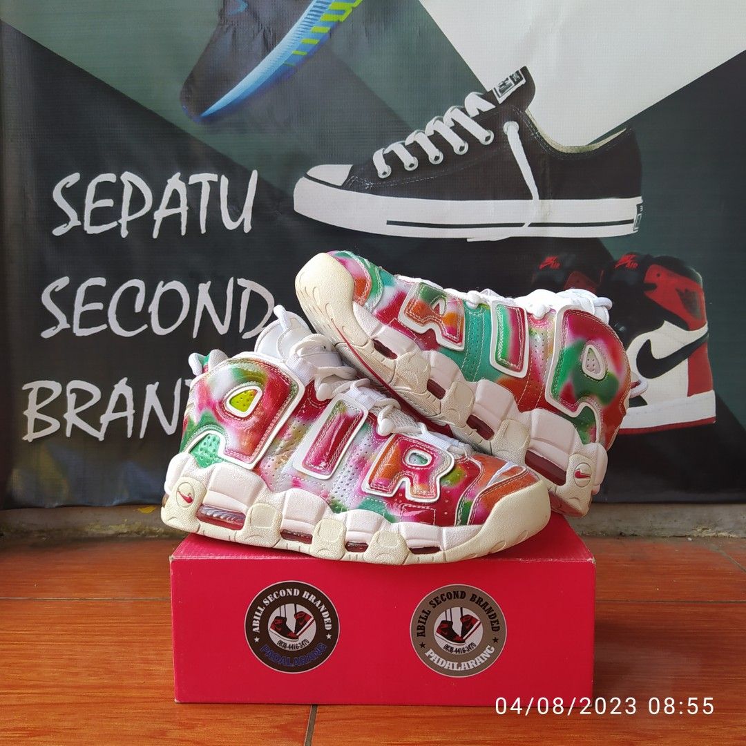 Nike Air More Uptempo 96 Fesyen Pria Sepatu Sneakers di Carousell