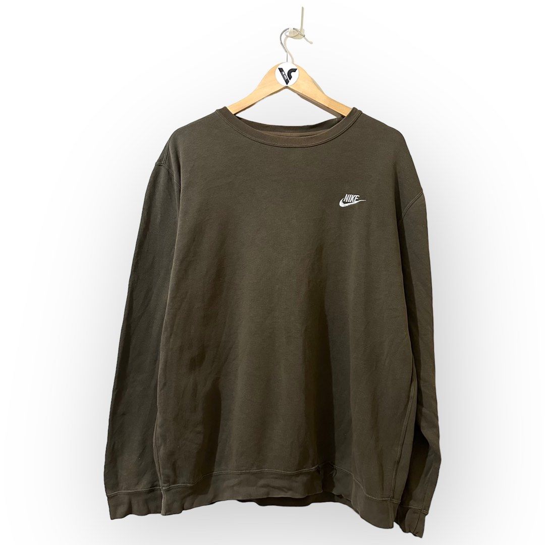 Nike olive 2025 green sweater