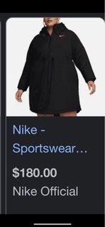 Nike plus size puffer jacket