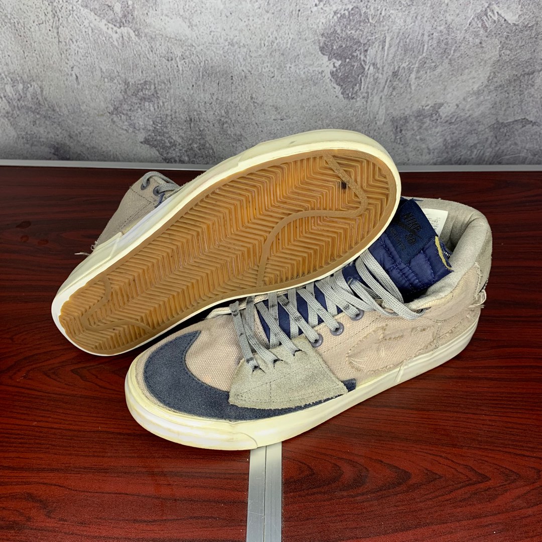 Nike SB Blazer Mid Edge Hack Pack Obsidian Mist, Fesyen Pria