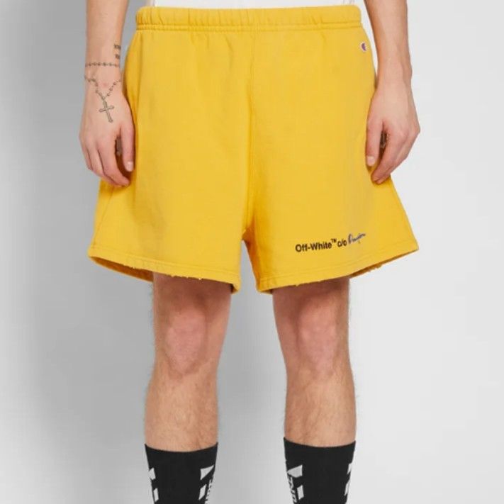 Off white x champion shorts deals