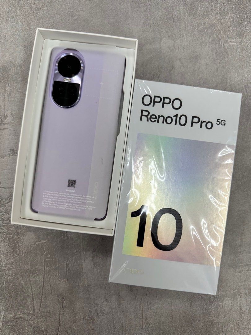 Oppo Reno10pro 紫色 保固2024.09.21 續約拆封未使用