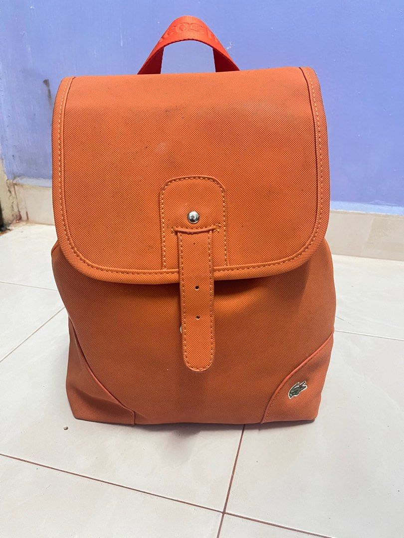 Original Lacoste Backpack France Made, Women's Fashion, Bags & Wallets