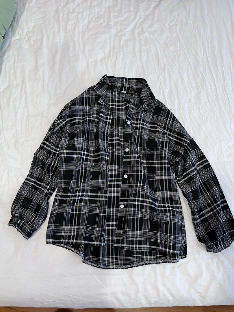 Checkered flannel jacket hotsell