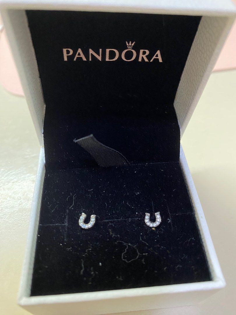 Pandora horseshoe earrings cheap