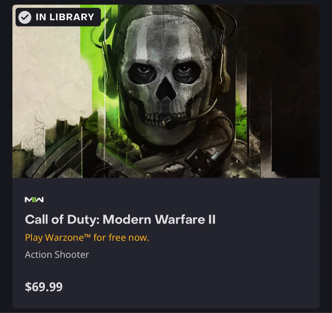 PC Call Of Duty 2 Modern Warfare 2 Standard Edition Code By Battle
