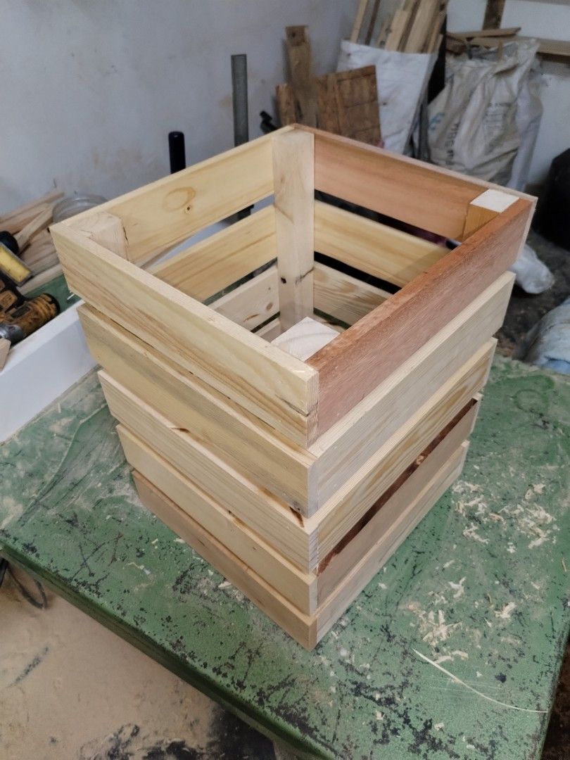 Pine Box (Category: Other Home Furniture) located in Rembau. Submitted by bbecrafts (Listing ID 1247104638, Image 2). Description: Item: wooden pine box Dimension: Width 12inch x Height 17Inch x Length 12inch Material : Recondition Pine Wood Finishing : Clear coating.