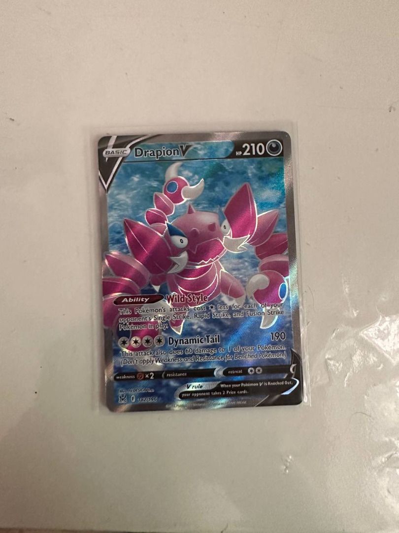 pokemon paldea evolved card price Pokemon Sword and Shield Crown Zenith Drapion V #GG49/GG70 PSA 9 Galar –  Rotterdam Comics main image 1