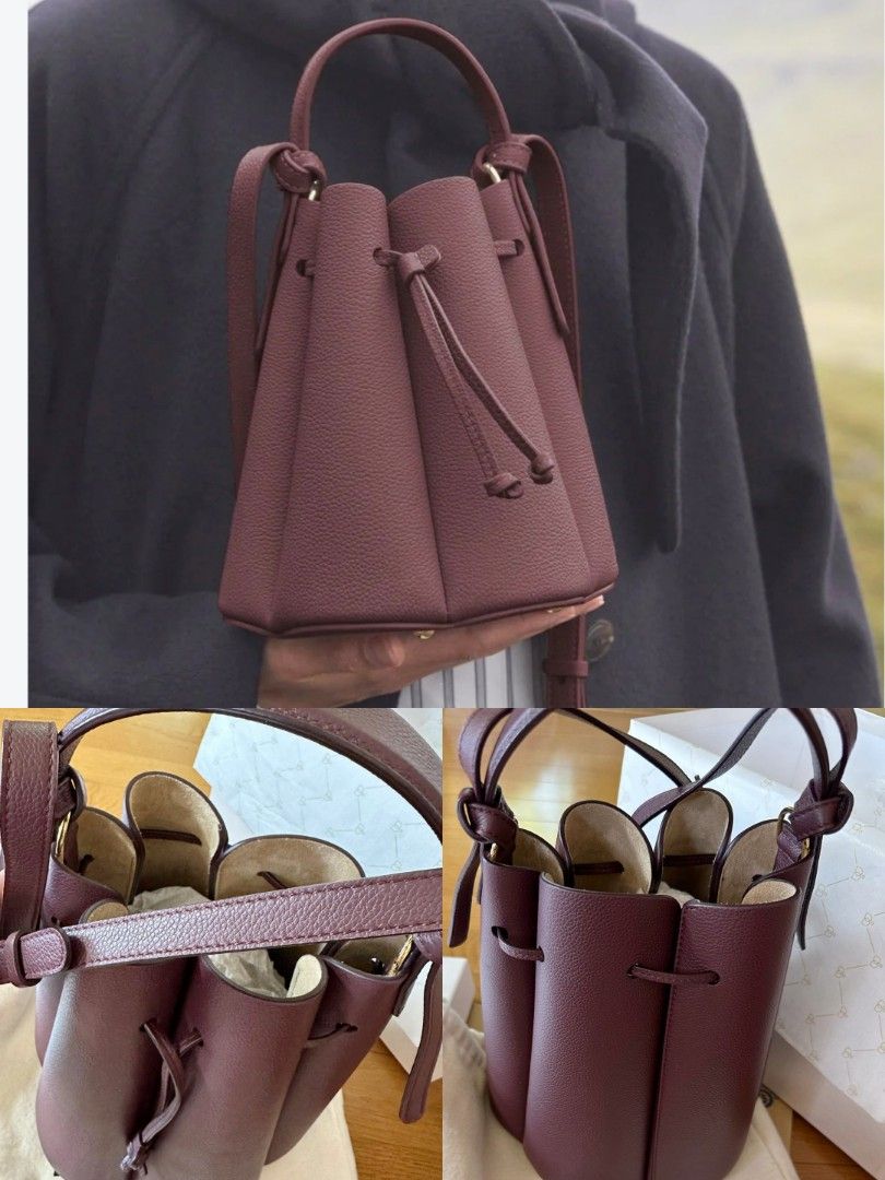 The Polene Bucket Bag in Camel Numero Huit Mini - The Haute Finish