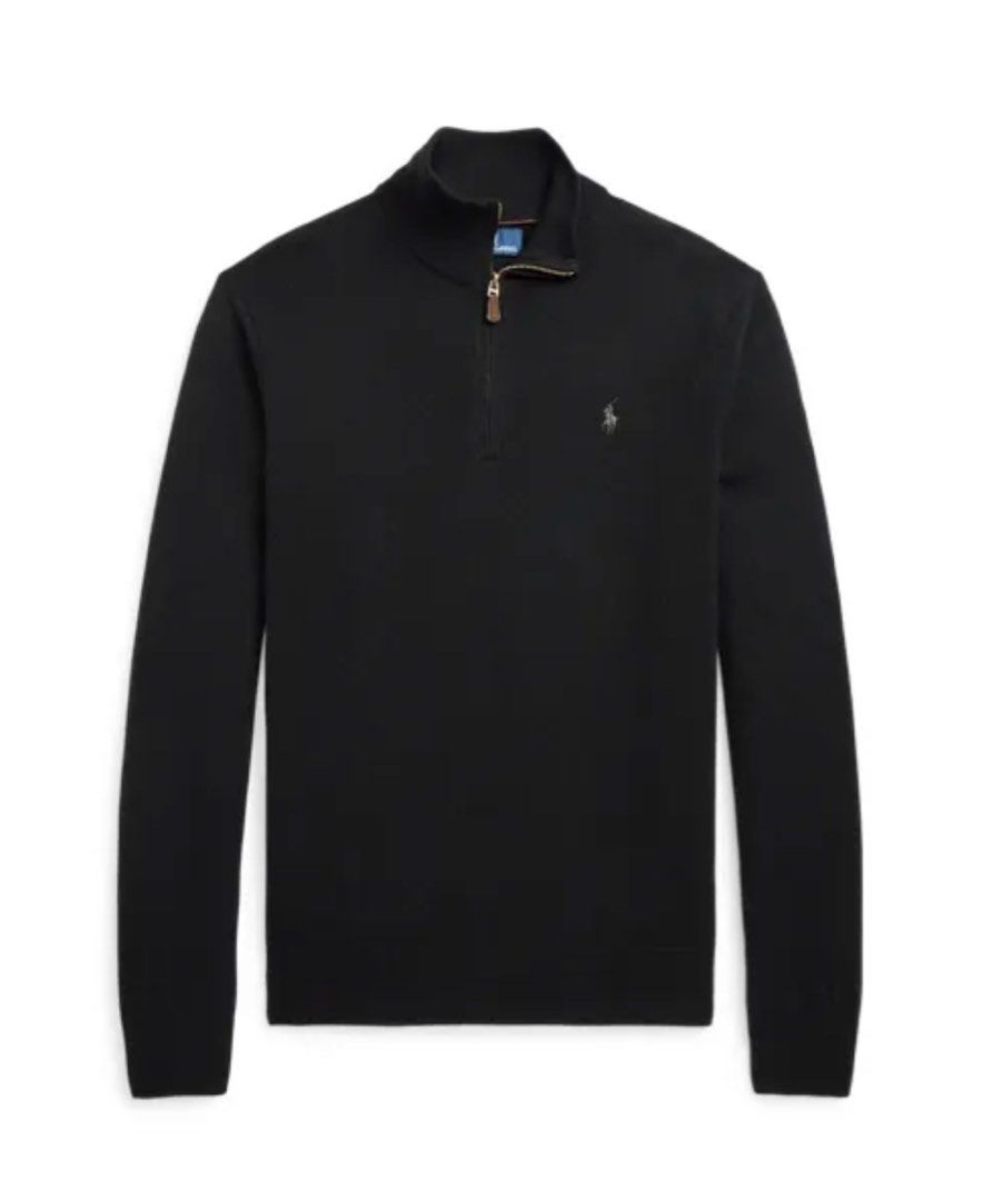 Ralph lauren on sale white quarter zip