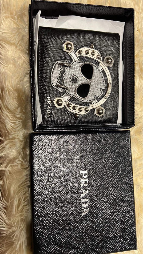 Prada skull store wallet