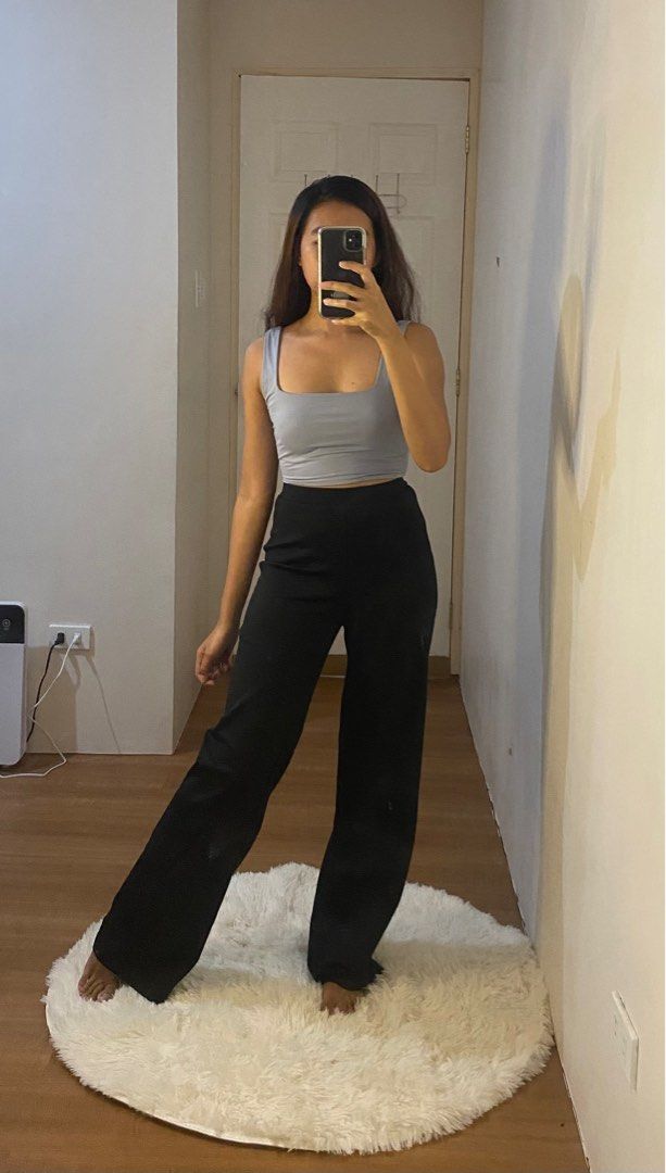 SBetro High Waist Straight Leg Pants, Women's Fashion, Bottoms, Other  Bottoms on Carousell