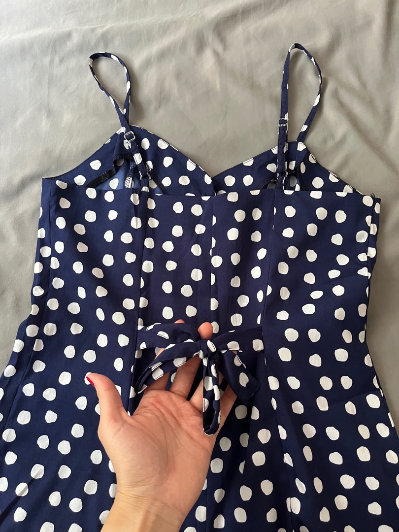 Primark white polka dot sales dress