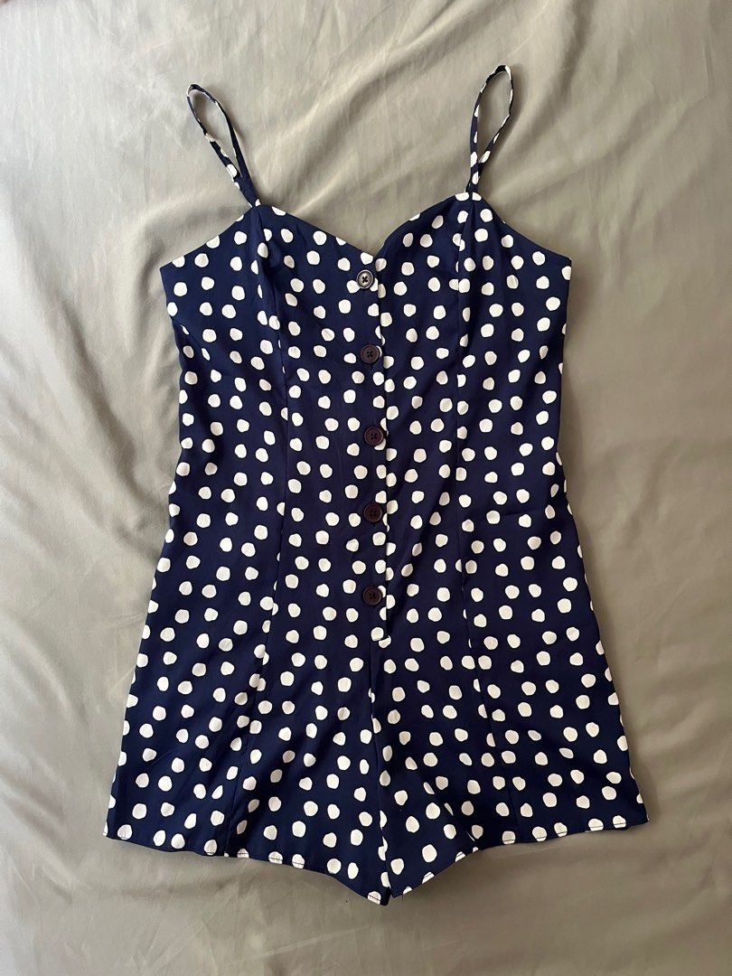 Primark polka dot playsuit online