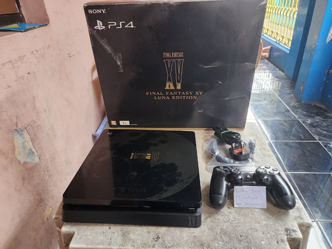 PS 4 PS4 Slim 1TB Final Fantasy XV 15 Luna Limited Edition Fullset 02 on Carousell