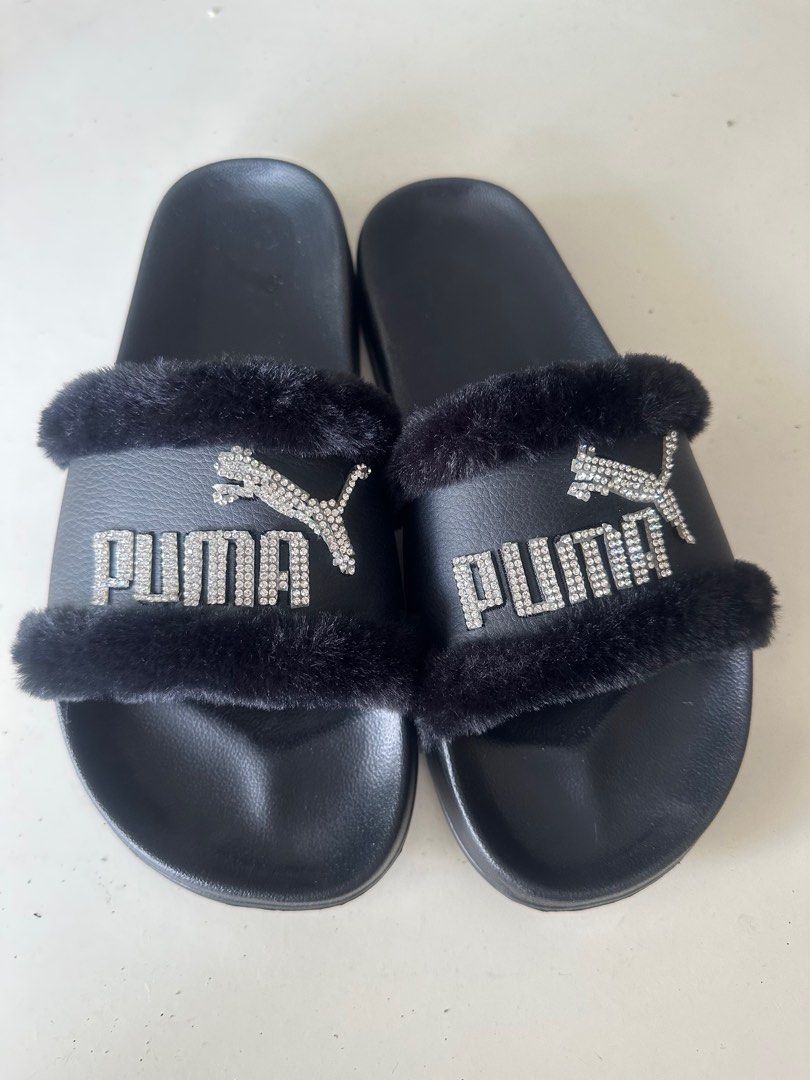 Puma leather slippers online